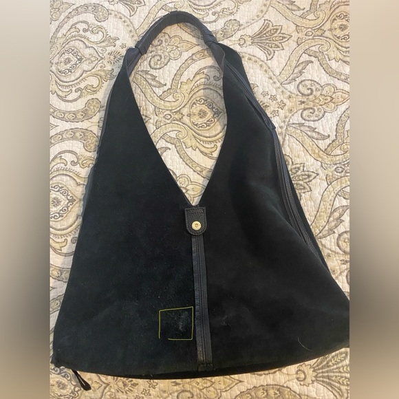 Vince Camuto Pebbled Leather & Suede Slouchy Hobo - Picture 6 of 9